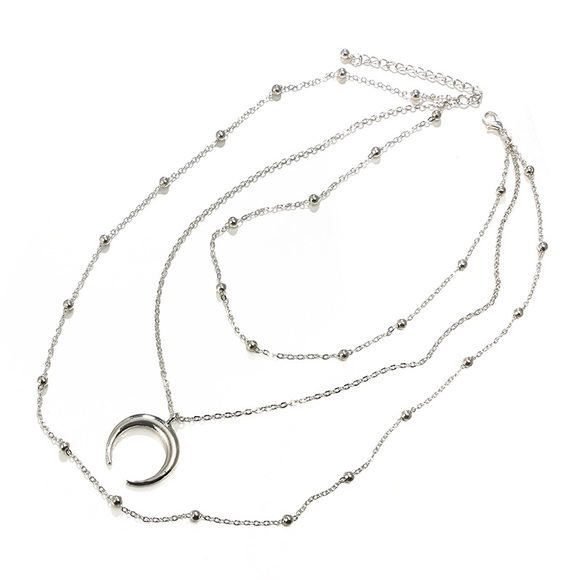 3 for $25⚡️three layer choker bead horn necklace - Picture 5 of 8